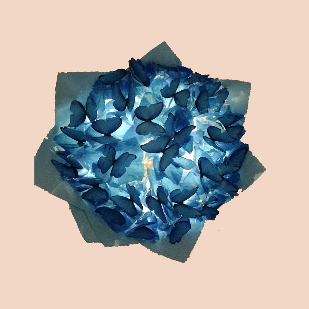 Ramo de Mariposas Eternas - Blue Glow 🦋✨