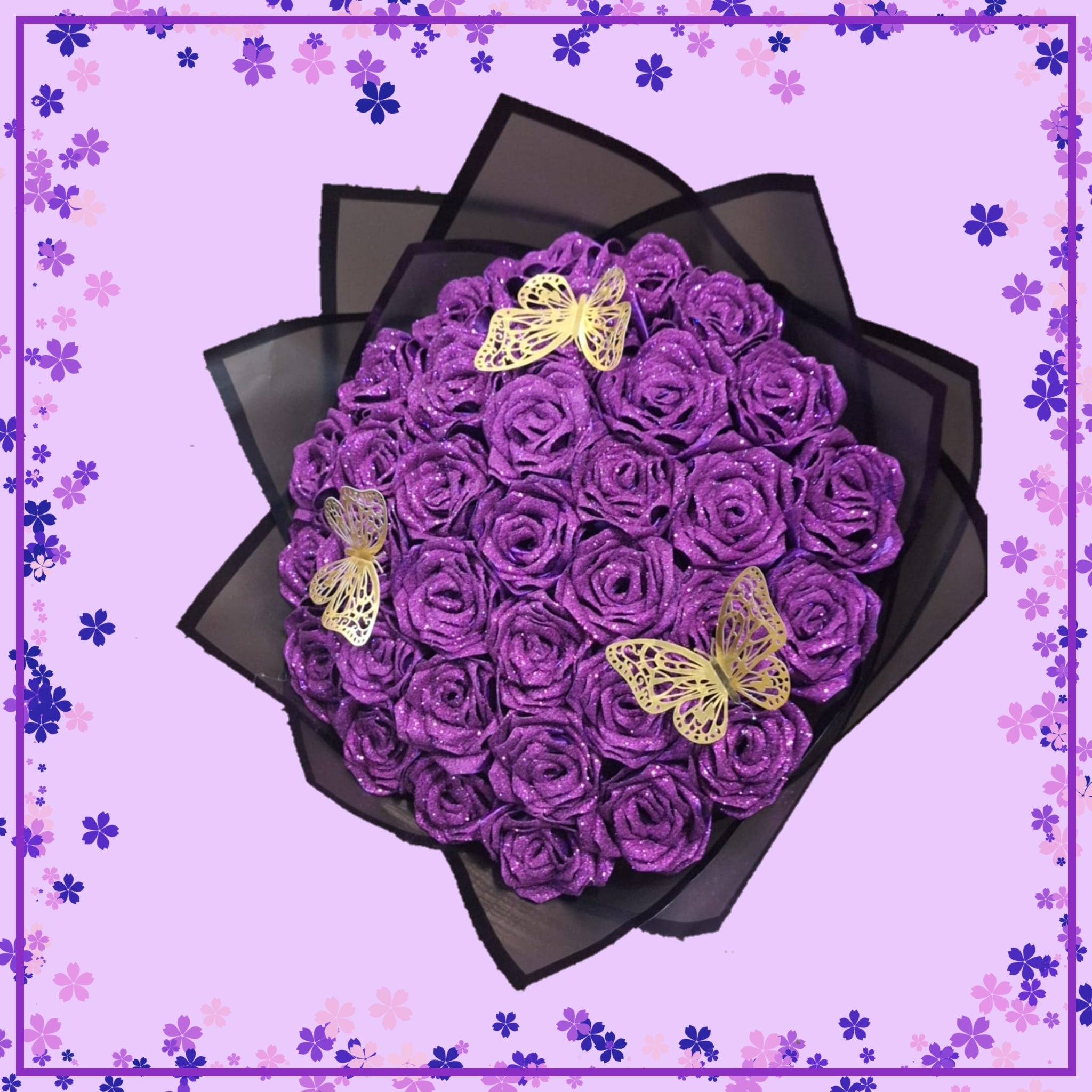 Bouquet "Brillo Eterno": 34 Rosas que Desafían la Gravedad