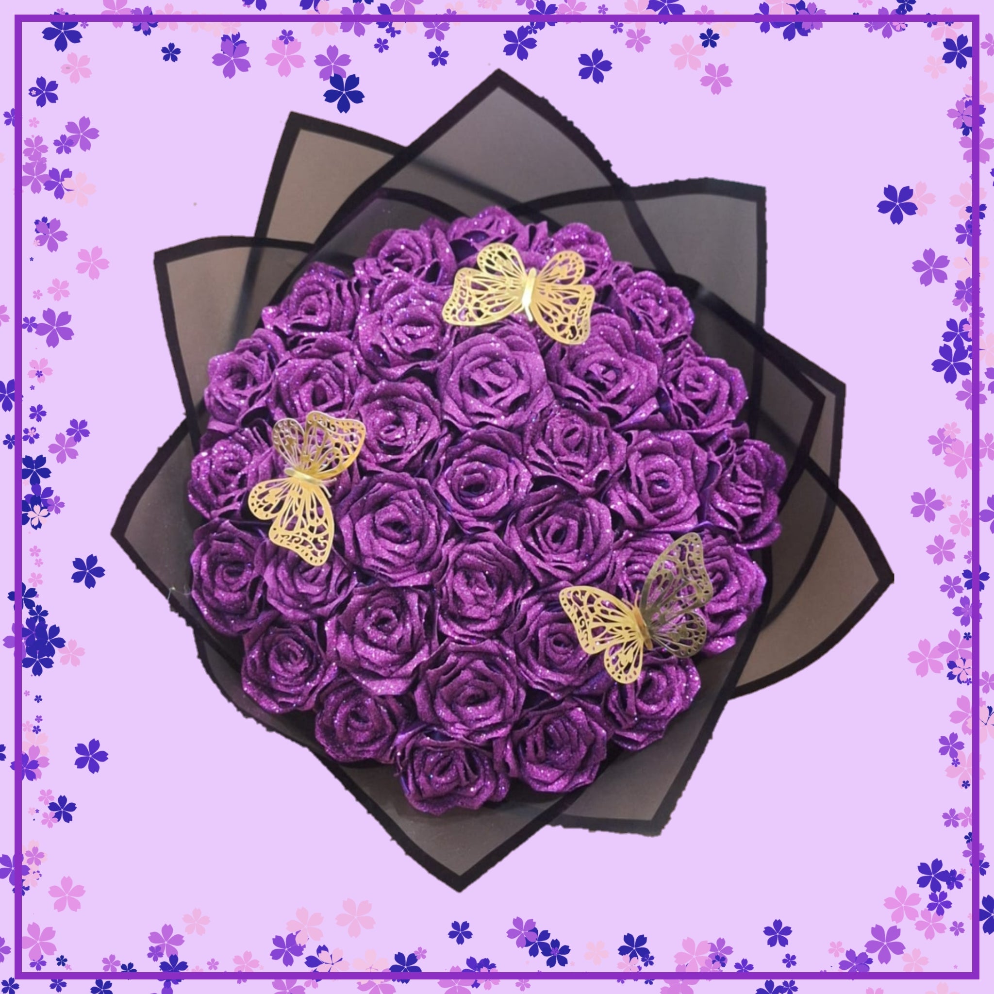 Bouquet "Brillo Eterno": 34 Rosas que Desafían la Gravedad